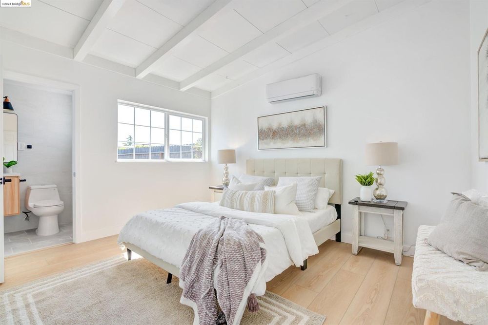 Bright primary bedroom